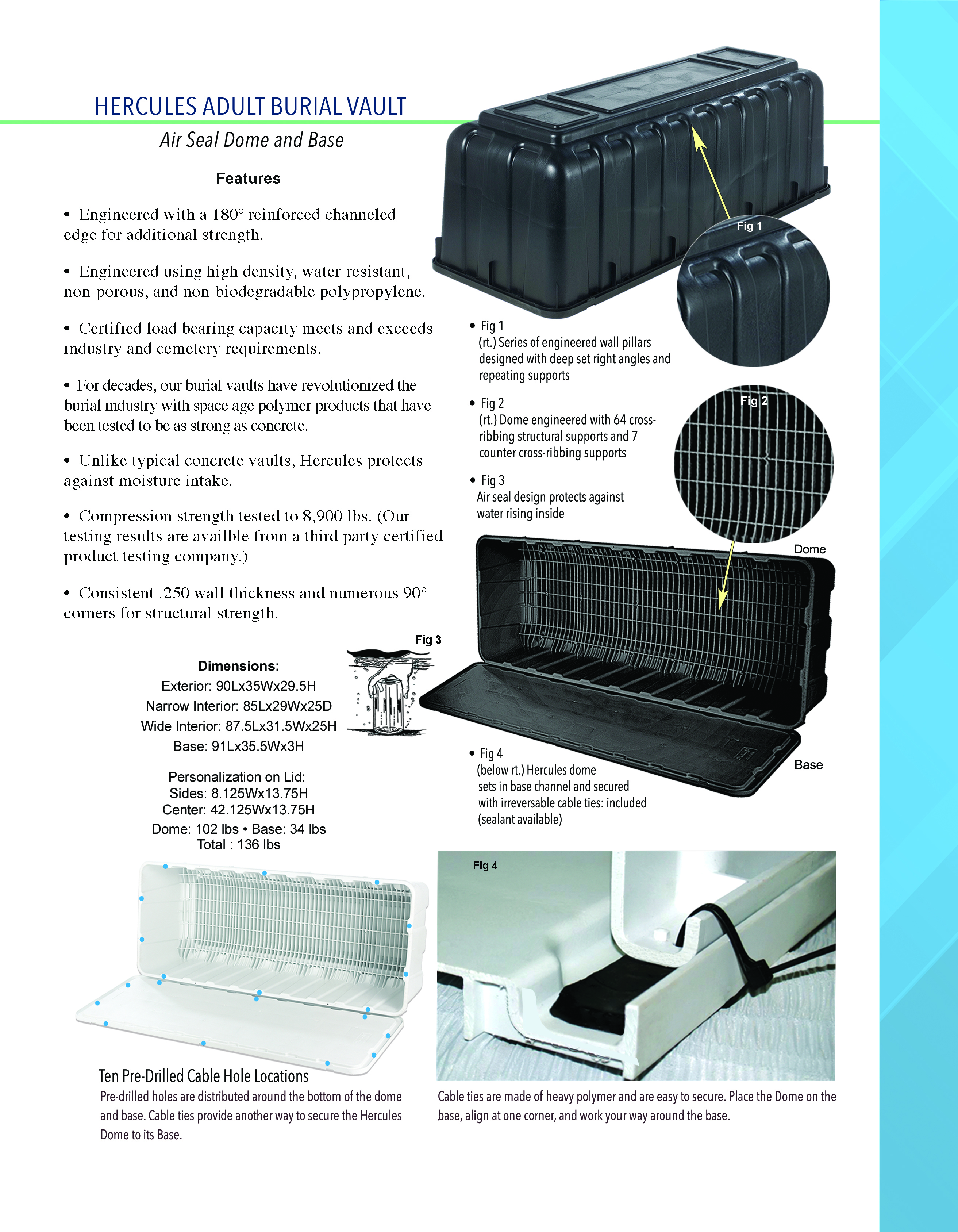 The Hercules Air Seal Vault Features